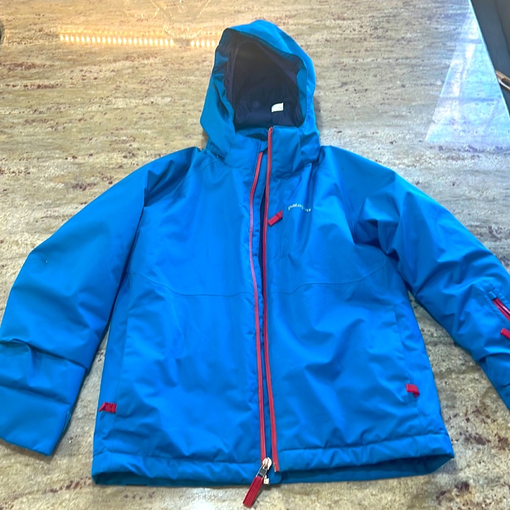Patagonia Kids Blue Jacket with Red Accents